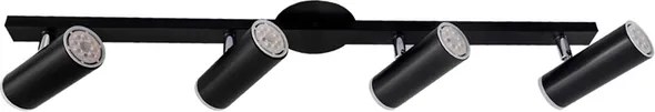 Spot De Sobrepor Aluminio Acrilico Dicroica Gu10 - PRETO