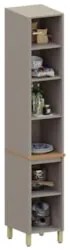 Paneleiro Armário de Cozinha 40cm 2 Portas Marina Cinammon L01 - Mpoze