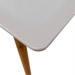 Mesa De Jantar Retangular 160cm 6 Lugares Veneza C14 Branco - Mpozenat