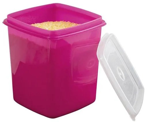 Pote Mantimento Quadrado Pink 1 Litro