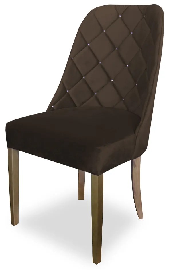 kit com 8 Cadeiras de Jantar Dublin Suede Marrom