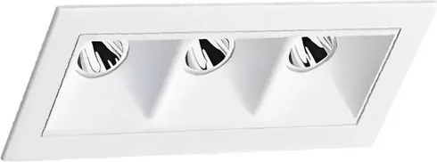 Plafon Led De Embutir Retangular 7w 48° 2700k Picco - BRANCO