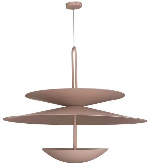 Pendente Aluminio Macadamia 80x70cm Eclisse Duo