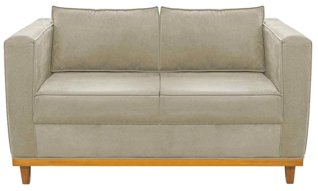 Sofá 2 Lugares Europa Linho Bege ADJ Decor