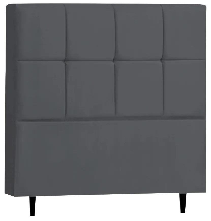 Cabeceira Roma para Cama Box Queen 160 cm Suede I02 - D'Rossi - Cinza