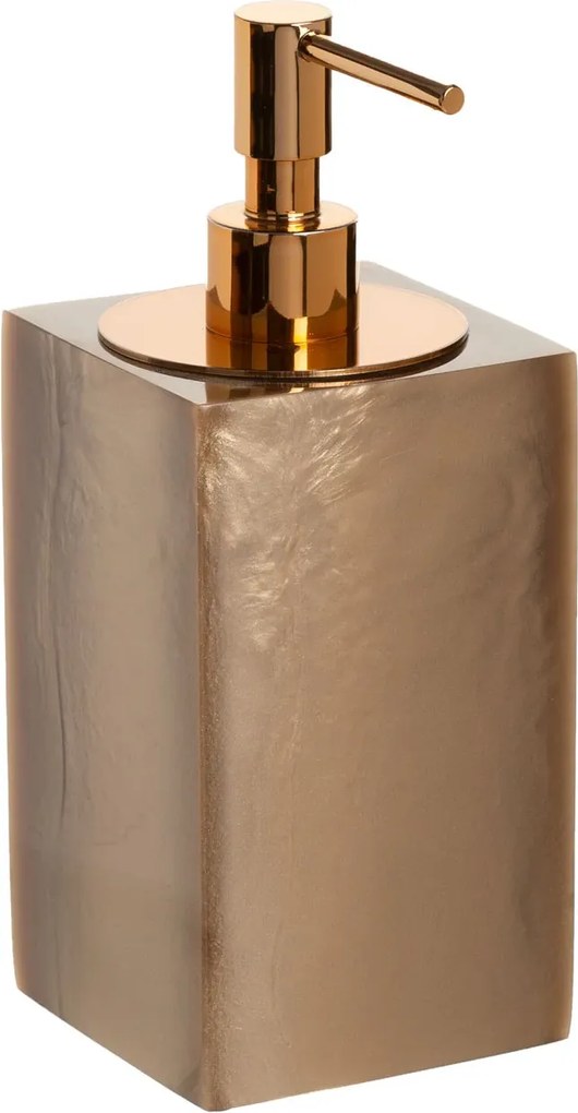 Porta Sabonete Líquido em Resina Champagne - Red Gold
