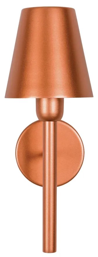 Arandela Duquesa C/ Cúpula Aluminio Haste Slim Tocha 1Xe27 Mini Ø13,5X... (BT - Branco Texturizado)