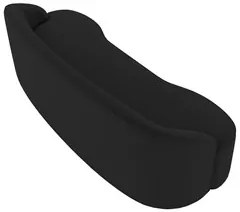 Sofá 4 Lugares para Sala de Estar Living 260cm Theo D06 Veludo Preto -