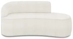 Sofá 3 Lugares 180cm Wendi e Poltrona Steve Boucle Off White I01  - Mp
