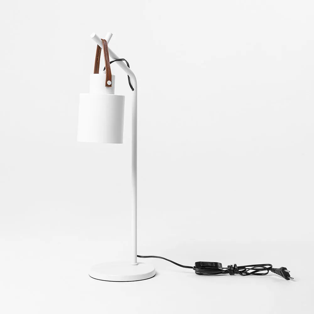 Luminária de Mesa Belt – Branco Fosco