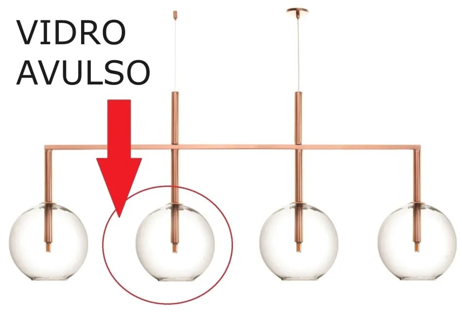 Globo Vidro Esfera Ø25Cm Transparente - Old Artisan Vd-5222 / 5621 Cle... (Clear (Transparente))
