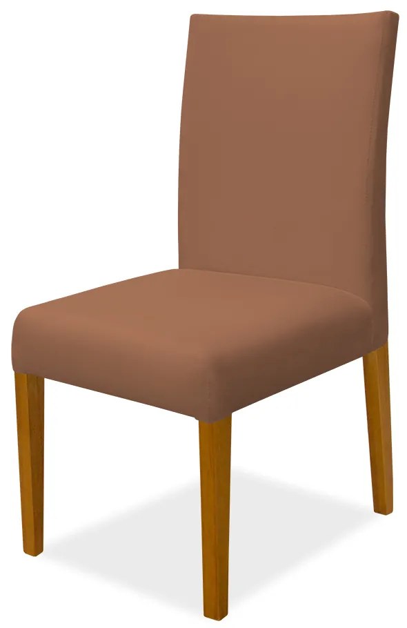 Cadeira de Jantar Milan Veludo Telha