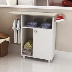 Balcão com Tábua de Passar 01 Porta TP3010 Branco - Tecno Mobili