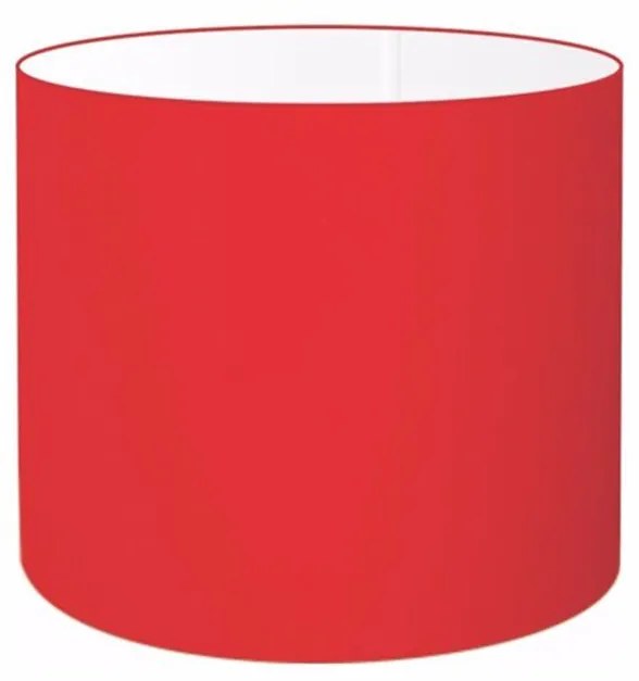 Cúpula Abajur Cilíndrica Cp-8007 Ø20x22cm Vermelho