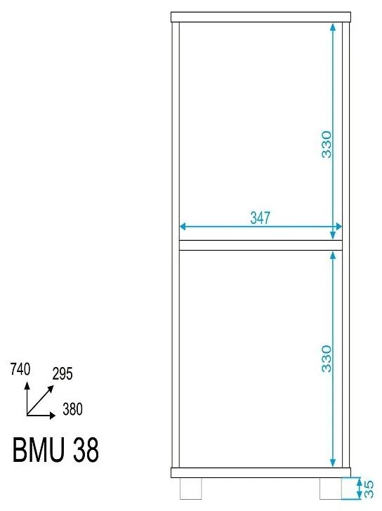 Armário Balcão Multiuso 1 Porta Branco