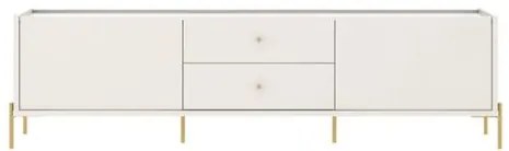 Rack Jasper Off White Fosco Base Dourado 2,20 MT - 69773 Sun House