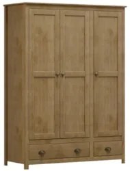 Guarda Roupa Solteiro 136cm 3 Portas Lázio Freijó F07       - Mpozenat