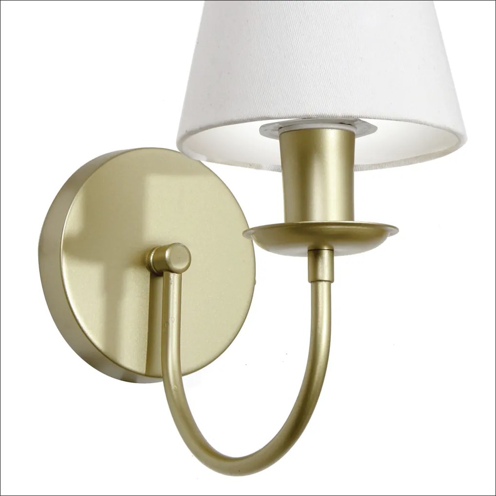 Arandela Cordoba 30X14X25Cm Metal Alumínio E Cúpula Tecido 01Xe27 G45... (COBRE FOSCO)