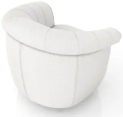 Poltrona Sala de Estar Pé Madeira Lykan Boucle Cru Z32 - Mpozenat