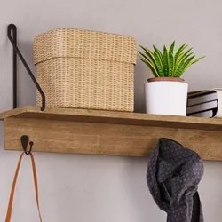 Prateleira Decorativa Multiuso Estilo Industrial Tube Vermont/Preto -