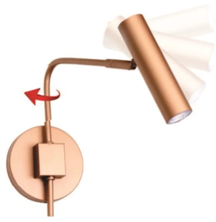 Arandela Choice Articulada 30X12X22Cm 1Xmr11 - Old Artisan Ar-5558 (DOURADO FOSCO / DOURADO BRILHO)