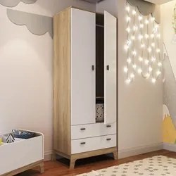Guarda Roupa Infantil 73cm 2 Portas 2 Gavetas Favo de Mel 005 Itapuã/B