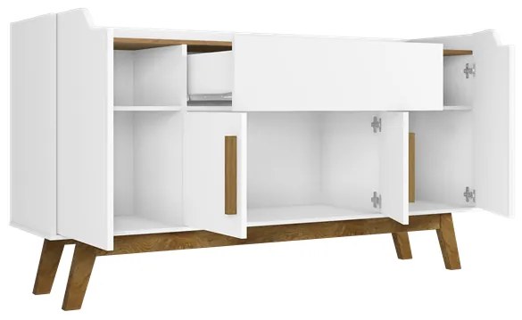 Aparador Buffet Future Branco/Cinamomo – Bechara Móveis