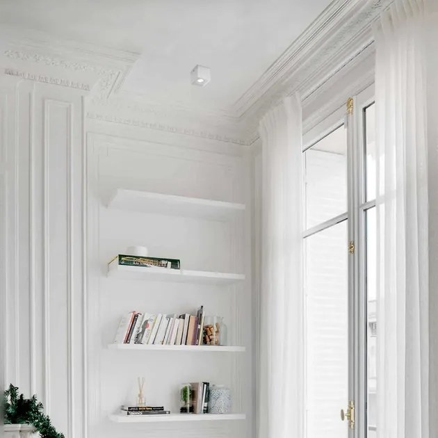 Plafon Sobrepor Aluminio Gu10 4W 7,50Cm - BRANCO