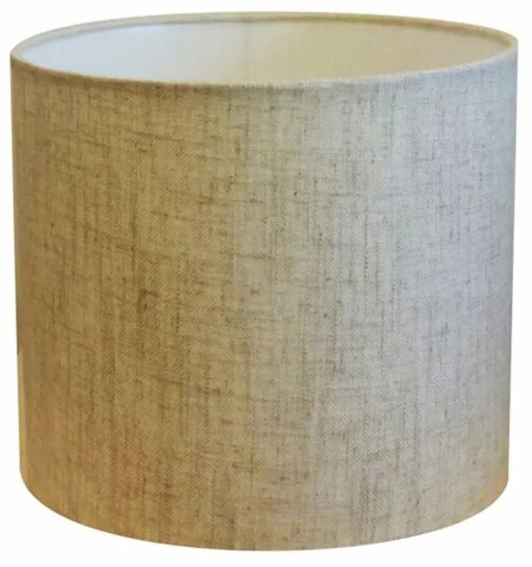 Cúpula Abajur Cilíndrica Cp-7007 Ø20x22cm Rustico Bege