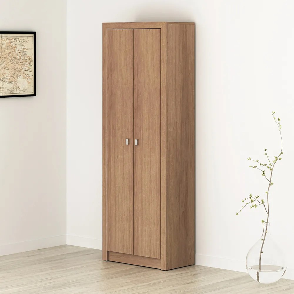 Armário Estante Alto para Escritório Home Office ME4105 MDP Amendoa G69 - Gran Belo