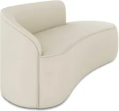 Sofá 3 Lugares 180cm Wendi e Poltrona Steve Veludo Bege I01 - Mpozena