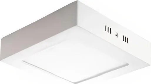 Plafon Led Sobrepor Quadrado Branco 36W Yamamura - LED BRANCO QUENTE (3000K)