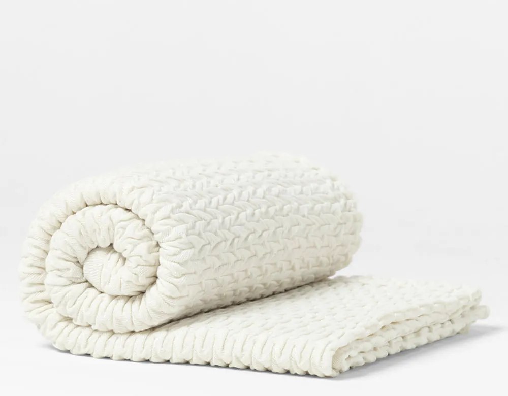 Manta para Sofá Maresia Off White - 1,20m x 1,60m