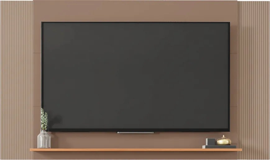 Painel Extensível 180cm Átomo TV até 65 Polegadas Prateleira Sued/Freijo G11-  Gran Belo