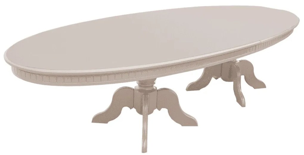 Mesa Oval pés torneados 10 lugares Elegance - Fendi Nouveau Kleiner