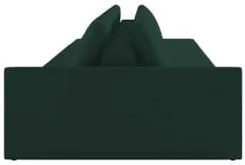 Sofá Ilha Modular com Puff para Sala Living 432cm Georgia Z08 Veludo V