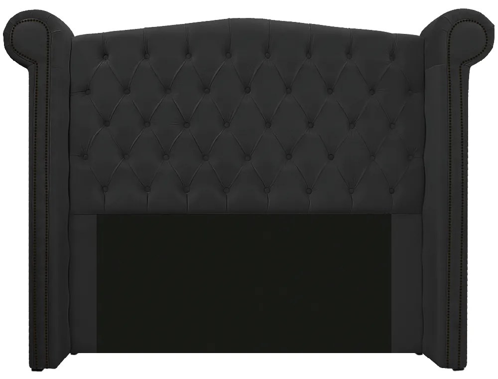 Kit Cabeceira e Calçadeira Veneza 160 cm Queen Size Suede Preto - ADJ Decor