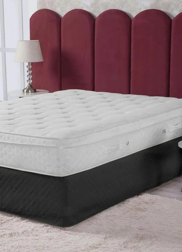 Saia Box Matelada Preta King 1 Peça