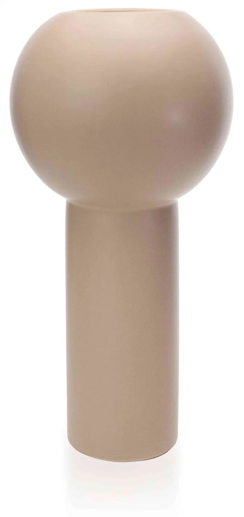Vaso Decorativo Em Cerâmica Bege 32,5x16x16 cm M02 - D'Rossi