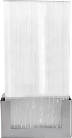 Arandela Led Cristal De Rocha E Aluminio Cromo 5W 3000K