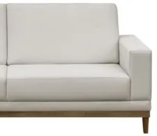 Sofá Living 200cm 3 Lugares Kayrós D05 Suede Bege - Mpozenato