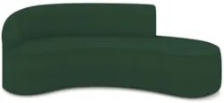Sofá 4 Lugares 220cm Wendi e Poltrona Steve Boucle Verde I01 - Mpozen