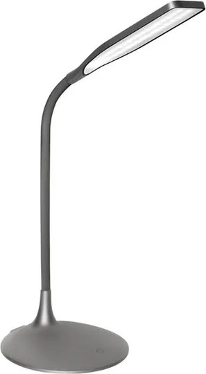 Luminária De Mesa Led Dimerizável Cinza 5w 12v 3000k Panan