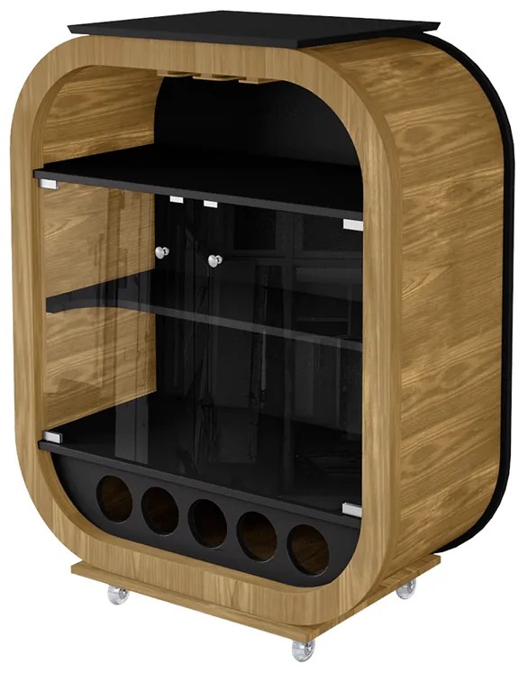 Adega Decor Mini Vidro 6 mm - Wood Prime LL 33035