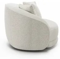Kit 2 Poltronas Decorativa Giratória para Sala Kaly Z32 Boucle Branco