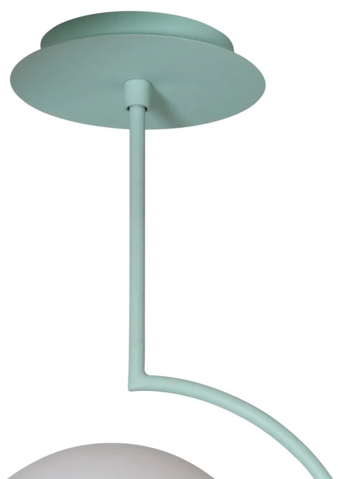 Plafon Allen 20X43,4X25,1Cm 1Xe27 Alumínio E Globo Ø20Cm - Usina 25001... (PR-F - Pêra Fosco, FOSCO)