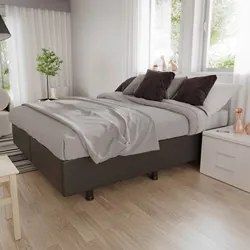 Base Box para Cama Casal Queen 158x198cm Bipartido Liz S05 Sintético P