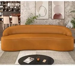 Sofá 5 Lugares para Sala de Estar Living 300cm Theo D06 Sintético Cara