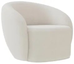 Poltrona para Sala de Estar Orgânica Kit com 2 Garbin Z08 Boucle Bege