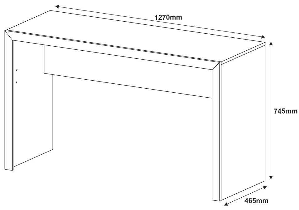 Mesa para Escritório Home Office ME4135 MDP Rustico G69 - Gran Belo